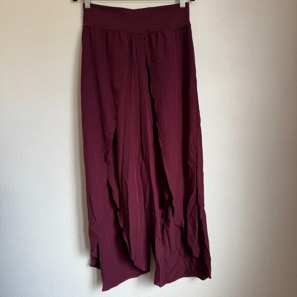 NWT Halara Breezeful Palazzo Flowy Wide Leg Casual Pants in Amaranth Purple - Picture 2 of 11